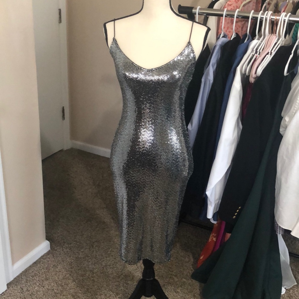 Mind Code Shinny Dress